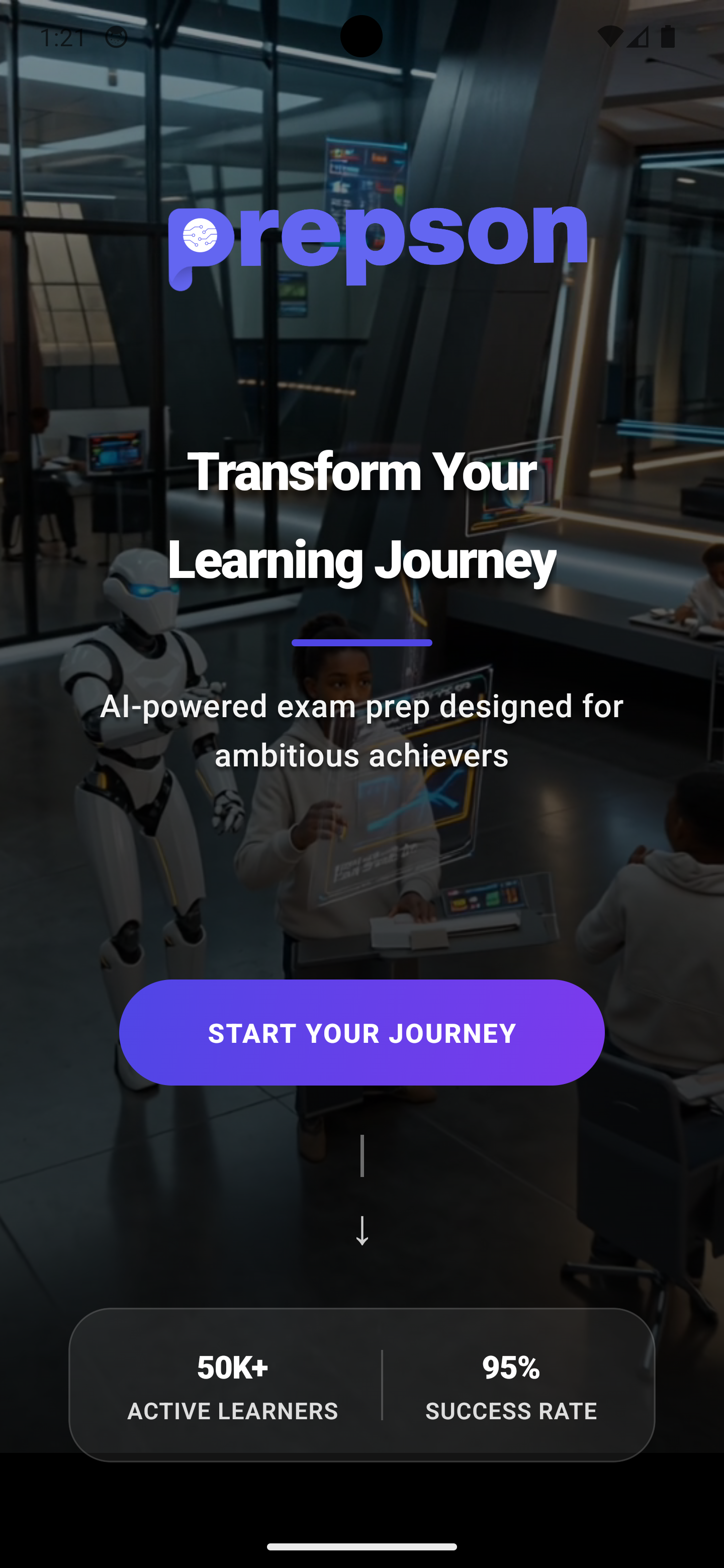 Prepson Welcome Screen